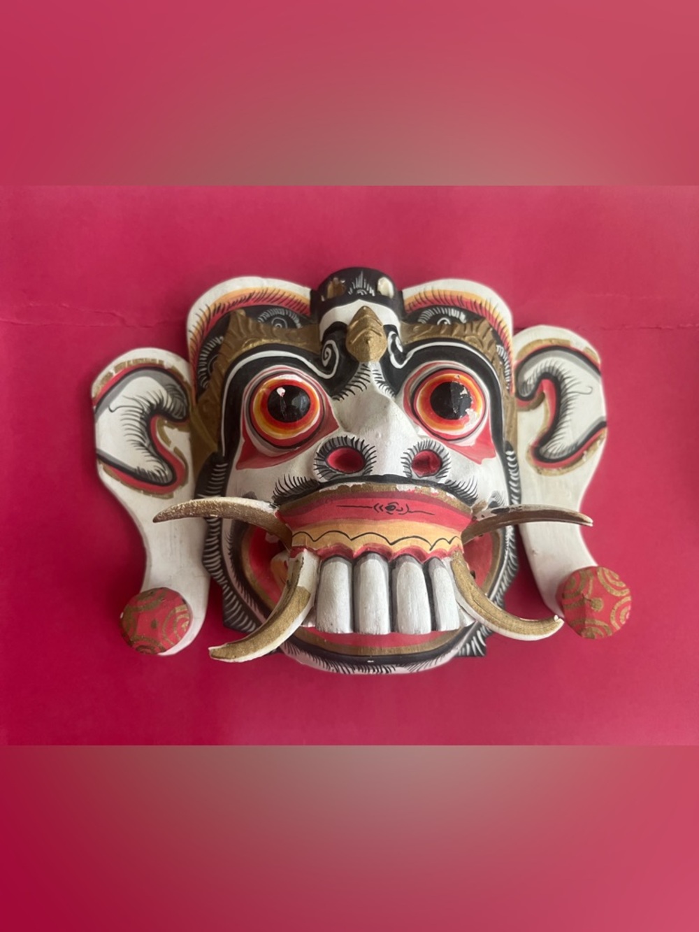 Hand Carved Wood Balinese
Rangda Mask